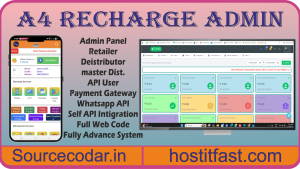 A4 Mobile & DTH Recharge Admin Web Source Code