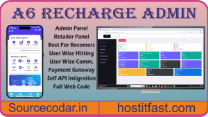 A6 Mobile & DTH Recharge Admin Web & APP Source Code